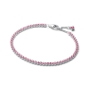 Billede af Pandora Funklende Pink Tennisarmbånd sølv m. cz (18 cm)