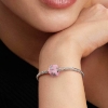 Billede af Pandora Pink Muranoglas Kærlighedsterning charm sølv m. cz