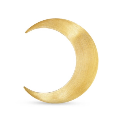 Billede af Jane Kønig Massive Half Moon Stud ørering forgyldt sølv (1 stk)