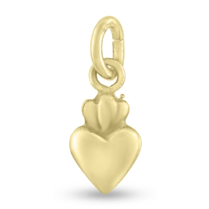 Billede af Vedhæng hjerte, 925s.forgyldt.