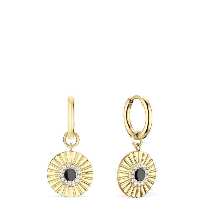 Billede af Bering Arctic Flowers øreringe stål gulddoublé m. krystal