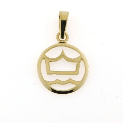 Billede af Vedhæng Dansk varmblod, 15 mm. 925s. forgyldt (forgyldning vil blive slidt af ved brug !)