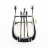 Billede af Broche Lyre musik instrument, hj. 25,5 mm. 925s. 