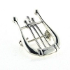 Billede af Broche Lyre musik instrument, hj. 25,5 mm. 925s. 