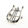 Billede af Broche Lyre musik instrument, hj. 25,5 mm. 925s. 