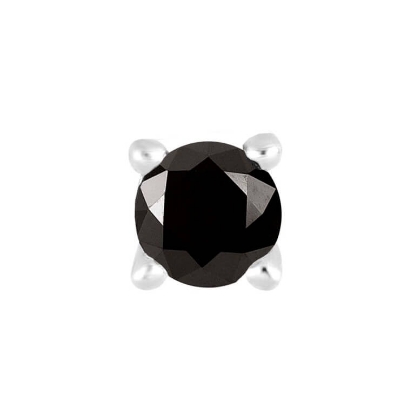 Billede af SON of NOA ørestik stål m. sort cz 3 mm (1 stk.)