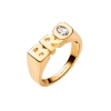 Billede af Maria Black 'BRO Royal' ring forgyldt sølv m. cz (str. 48-62)