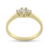 Billede af Ring 3 sten, 1 brill. 0,10 w/vs., 2* brill. a 0,03 w/vs. 14 kt. 
