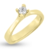 Billede af "Hill" ring m. diamant 0,30 v/vs. i 14 kt.
