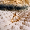 Billede af "Hill" ring m. diamant 0,30 v/vs. i 14 kt.
