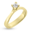 Billede af "Hill" ring m. diamant 0,40 v/vs. i 14 kt.