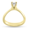 Billede af "Hill" ring m. diamant 0,40 v/vs. i 14 kt.