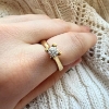 Billede af "Hill" ring i 14 kt. (isat kundens sten)