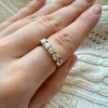 Billede af Ring række, 5 brillanter a 0,10 ct.14 kt.