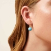 Billede af Julie Sandlau Prime Turquoise øreringe forgyldt sølv m. krystal
