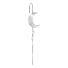 Billede af Jane Kønig Half Moon With Pearl Chain ørering sølv (1 stk) - Venstre