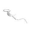 Billede af Jane Kønig Half Moon With Pearl Chain ørering sølv (1 stk) - Venstre