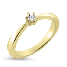 Billede af Ring brillant 0,15 w/vs 14 kt. 585