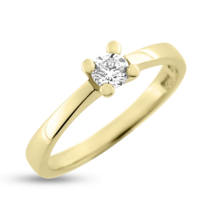 Billede af Ring 4 grab. brill. 0,50 w/vs. 14 kt.   