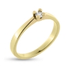 Billede af Ring 4 grab. brill. 0,10 w/piq. 14 kt. 