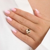 Billede af Mads Z "Fleur" ring 14 kt. guld m. 0,015 ct. w/si (str. 58)