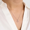 Billede af Mads Z "Tender Heart" vedhæng 14 kt hvidguld m. 0,12 ct. W.SI eksl. kæde