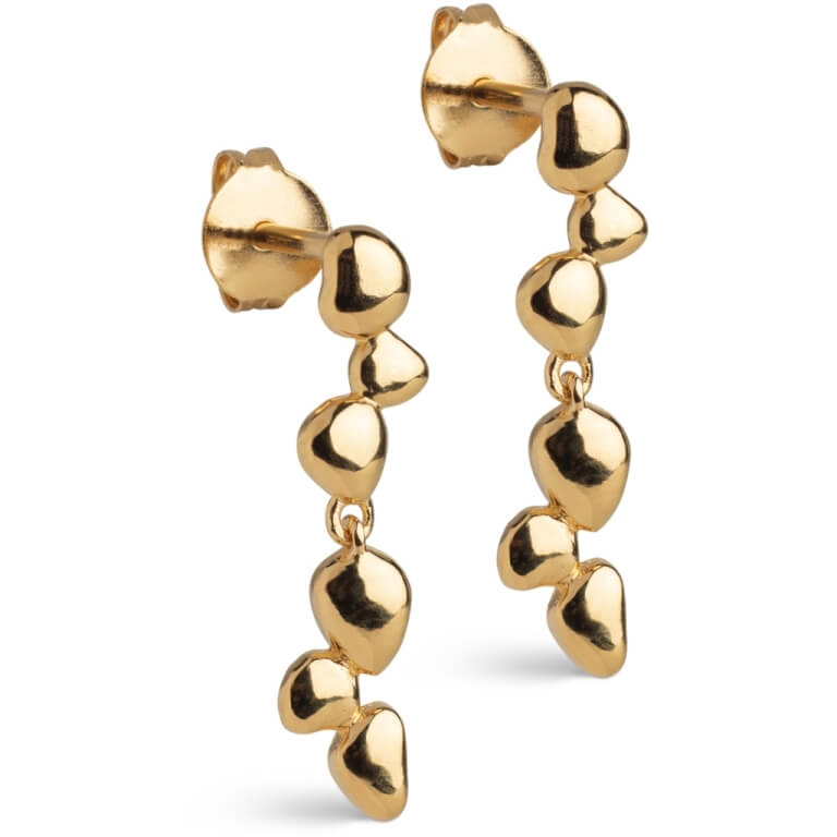 Billede af ENAMEL Copenhagen Nara Drop øreringe forgyldt sølv