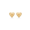 Billede af Studio Z "Amour Heart" øreringe forgyldt sølv