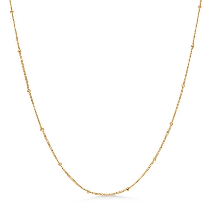 Billede af Studio Z "Orbit" halskæde forgyldt sølv (40-45 cm)