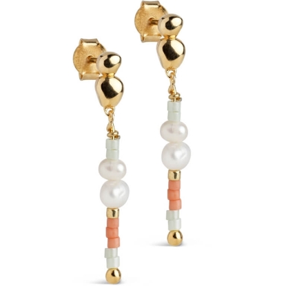 Billede af ENAMEL Copenhagen Nara Whimsically øreringe forgyldt sølv