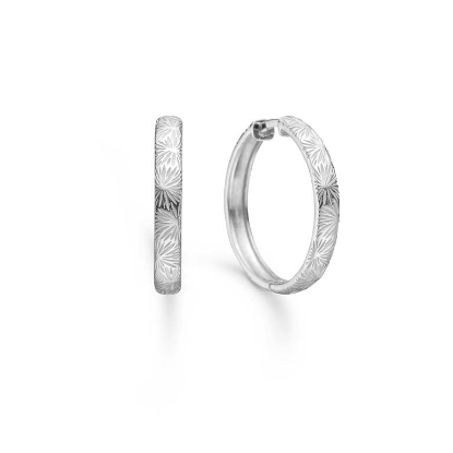 Billede af Studio Z "Rime Large" øreringe sølv - 18 mm