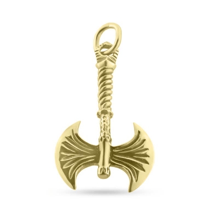 Billede af Vedhæng viking økse 925s forgyldt (forgyldning vil blive slidt af ved brug !)