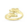 Billede af Ring forskudt med 2 delfiner 8 kt.