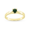 Billede af Ring solitaire  14 kt., 4,00 mm. ægte smaragd