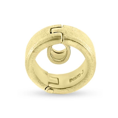 Billede af Øsken, oplukkeligt til isætning af ring (flex øsken)(dia. 13 mm., br. 4,5 mm.) 14 kt. 