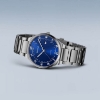 Billede af Bering Classic herreur titanium lænke blå skive safirglas dato 39mm 5ATM
