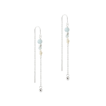 Billede af Aqua Dulce Sinna Pearl øreringe sølv m. fvp