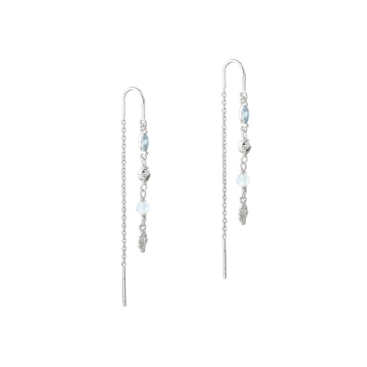 Billede af Aqua Dulce Sinna øreringe sølv m. cz