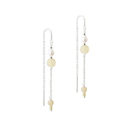 Billede af Aqua Dulce Moonlight øreringe sølv m. fvp