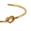 Billede af Jane Kønig Tied Heart armring forgyldt sølv (Large - 65 mm)