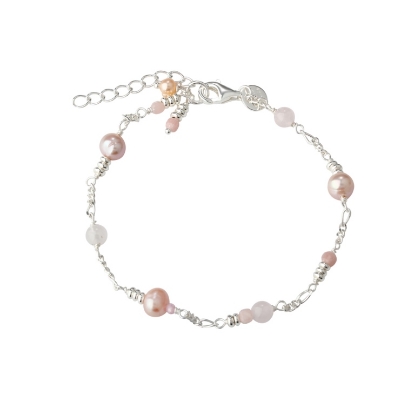 Billede af Aqua Dulce Grace armbånd sølv m. fvp (17 + 3 cm)