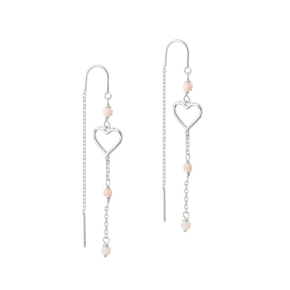 Billede af Aqua Dulce Alma øreringe sølv m. stenperler