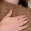 Billede af Ring Circles 15 mm. i 14 kt. hvidguld