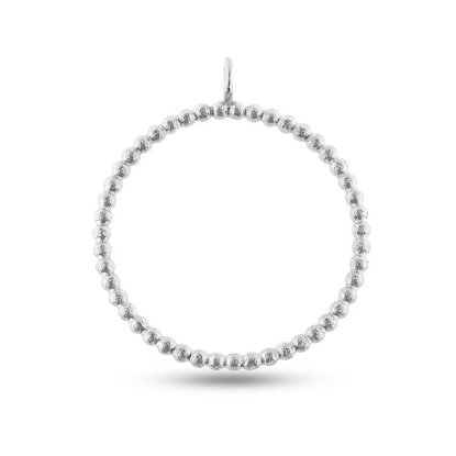 Billede af Vedhæng Circles 31 mm. i sølv (overflade sand)