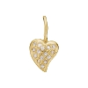 Billede af By Birdie Zenith Heart Pavé vedhæng 14 kt. guld m. 0,15 ct. diamanter