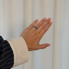 Billede af By Birdie Rose Buds Silver Cluster-11 ring sølv (str. 58)