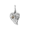 Billede af By Birdie Zenith Heart Silver vedhæng sølv m. diamant