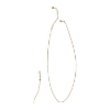 Billede af STINE A Bounce Y-Shape halskæde forgyldt sølv m. sten (48+5 cm)