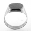 Billede af Herrering plade 12,5*14,5 mm.14 kt. hvg.