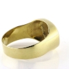 Billede af Herrering plade 12,5*14,5 mm. 14 kt.
